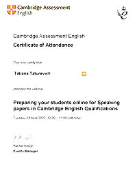 Prepare your students online for Speaking papers