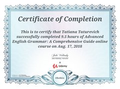 Advanced English Grammar: A Comprehensive Guide online course